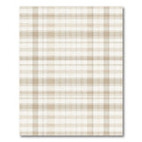 Beige and Neutral Rustic Farmhouse Neutral Beige Plaid Check Area Rug