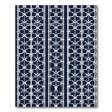 Geometric Modern Navy Geometric Trellis Area Rug