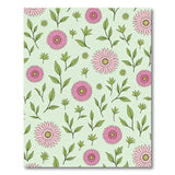 Floral Vintage Pink Pink Daisy Floral Area Rug