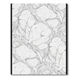 Ethereal Grey Abstract Organic Shapes Rug