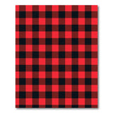 Red Rustic Red Black Buffalo Plaid Area Rug