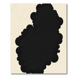 Abstract Black Cloud Area Rug
