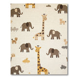 Whimsical Safari Animals Kids Area Rug
