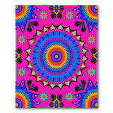 Heritage Tribal Vibrant Pink Mandala Tribal Area Rug