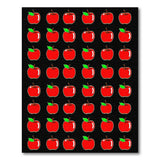 ODIKA Washable Red Apple Area Rug - Low Pile Non-Slip Kids & Pet Friendly Carpet