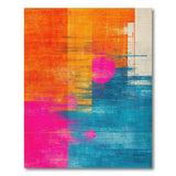 Geometric Modern Multi-color and Patterns Vibrant Geometric Abstract Area Rug