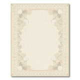 Ivory Ornate Border Area Rug