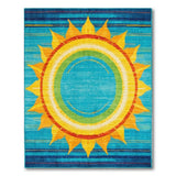 Radiant Sunburst Multi-Color Southwestern Rug