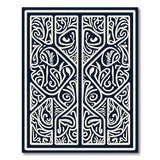 Intricate Black and White Intricate Black White Persian Area Rug