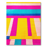 Vibrant Multi-Color Striped Geometric Area Rug