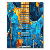 Abstract Electric Guitar Area Rug