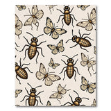 Vintage Butterfly Beetle Pattern Area Rug