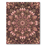 Mandala Pink Floral Mandala Area Rug