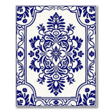 Navy Blue and Teal Navy Blue Traditional Persian Floral Area Rug