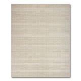 Beige Textured Horizontal Stripe Woven Rug