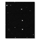 Geometric Modern Black and White Starry Night Black White Area Rug