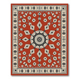 Traditional Persian Red Persian Medallion Area Rug