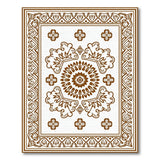Traditional Persian Floral Medallion Rug