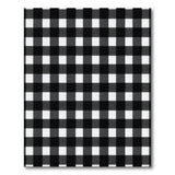 Geometric Modern Black White Gingham Check Area Rug