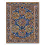 Blue Persian Star Medallion Area Rug