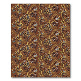 Golden Floral Terracotta Area Rug