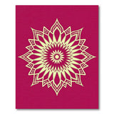 Crimson Mandala Persian Area Rug