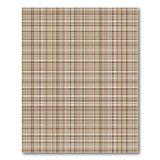 Brown and Tan Brown Tan Plaid Checkered Farmhouse Rug