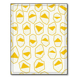 Yellow Geometric Polygon Area Rug