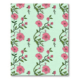 Floral Vintage Pink Daisy Floral Vintage Area Rug