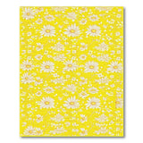 Sunny Yellow Daisy Floral Area Rug