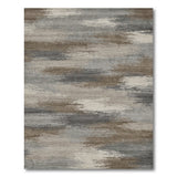 Grey Distressed Abstract Area Rug