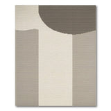 Beige Neutral Abstract Geometric Area Rug