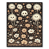 Whimsical Furry Ghosts Wildflower Rug