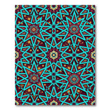 Heritage Tribal Teal Starburst Geometric Area Rug