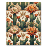 Southwestern Cactus Bloom Desert Rug