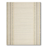 Beige Boho Woven Border Area Rug