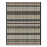 Brown and Tan Brown Tan Heritage Tribal Striped Rug