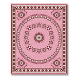 Pink Traditional Persian Star Medallion Rug