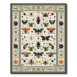 Botanical Insect Meadow Area Rug