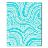 Wave Abstract Area Teal Wave Abstract Area Rug