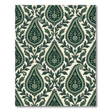 Green Paisley Persian Area Rug