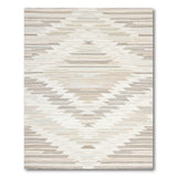 Beige Diamond Zigzag Southwestern Area Rug