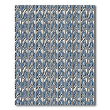 Navy Chevron Geometric Area Rug