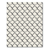 Black and White Black Moroccan Trellis Area Rug