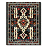 Multi-color and Patterns Southwestern Geometric Diamond Area Rug