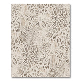 Distressed Beige Leopard Spot Area Rug