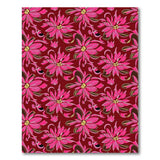 Vibrant Pink Floral Vintage Area Rug