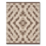 Southwestern Tan Brown Geometric Southwestern Area Rug