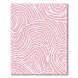 Blush Pink Wavy Line Area Rug