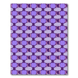 Purple Octagonal Geometric Area Rug